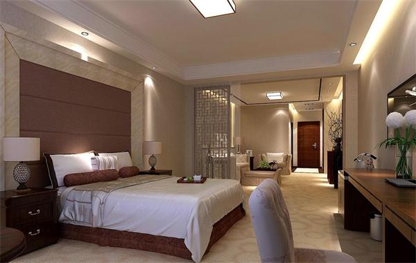 酒店客房照明设计方案效果图 工程灯具定制