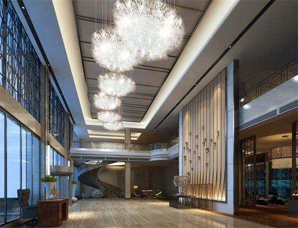 酒店大堂艺术吊灯定制生产 一站式灯具照明设计厂家