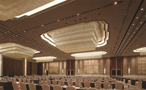 星级酒店宴会厅灯具厂家工程定制效果图 一站式设计安装