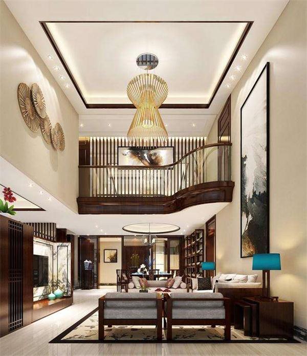 新中式吊灯厂家定制 别墅客厅灯具一站式设计安装