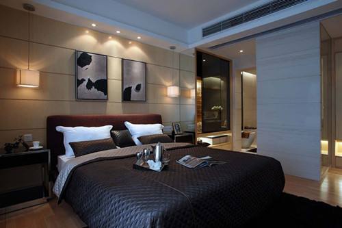 新中式酒店客房床头铁艺小吊灯效果图厂家供应价格