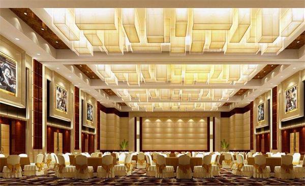 高档大型酒店宴会厅灯具厂家定制效果图 一站式供应安装