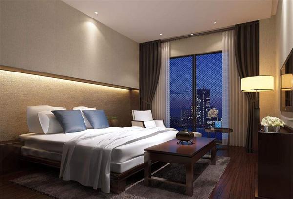 酒店客房灯具工程定制台灯壁灯整体照明设计效果图