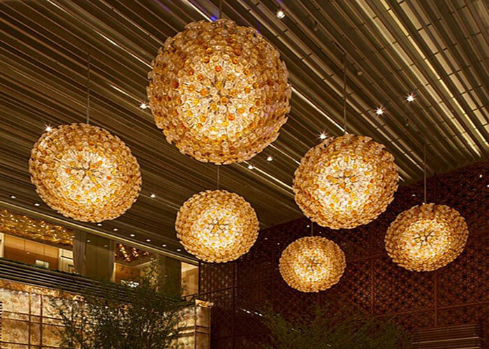 酒店用灯具，球形艺术灯，五星级酒店灯具供应商直供
